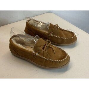 My Slippers  All Season Womens Leather Moccasin Slippers Size 8 Worn‎ Once
